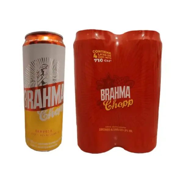 Cervezas Brahma x710cc Pack x4